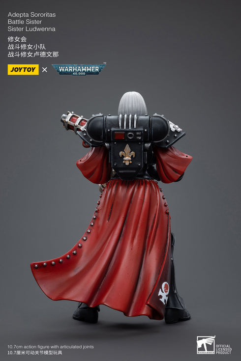 JOYTOY Warhammer 40K Adepta Sororitas Battle Sister Sister Ludwenna 1/18 Action Figure