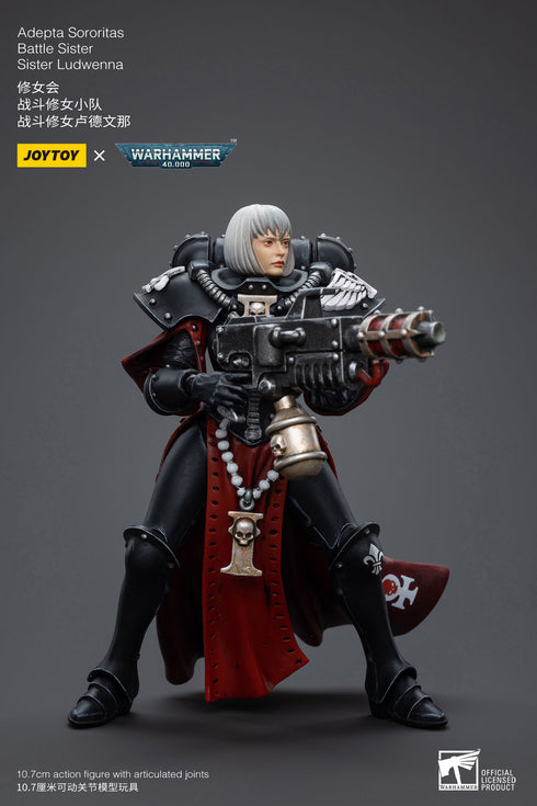 JOYTOY Warhammer 40K Adepta Sororitas Battle Sister Sister Ludwenna 1/18 Action Figure