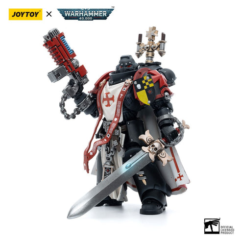 JOYTOY Warhammer 40K Black Templars Sword Brethren Brother Lombast Action Figure