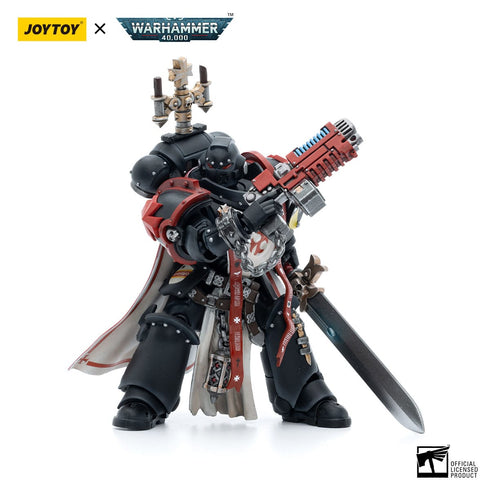 JOYTOY Warhammer 40K Black Templars Sword Brethren Brother Lombast Action Figure