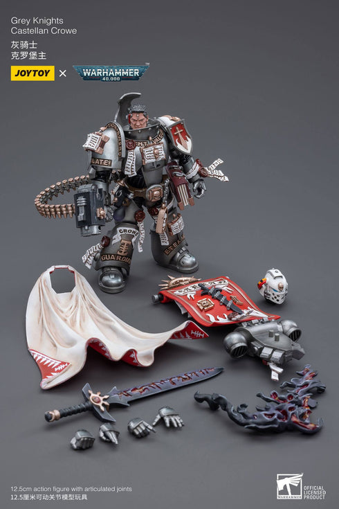 JOYTOY Warhammer 40K Grey Knights Castellan Crowe 1/18 Action Figure