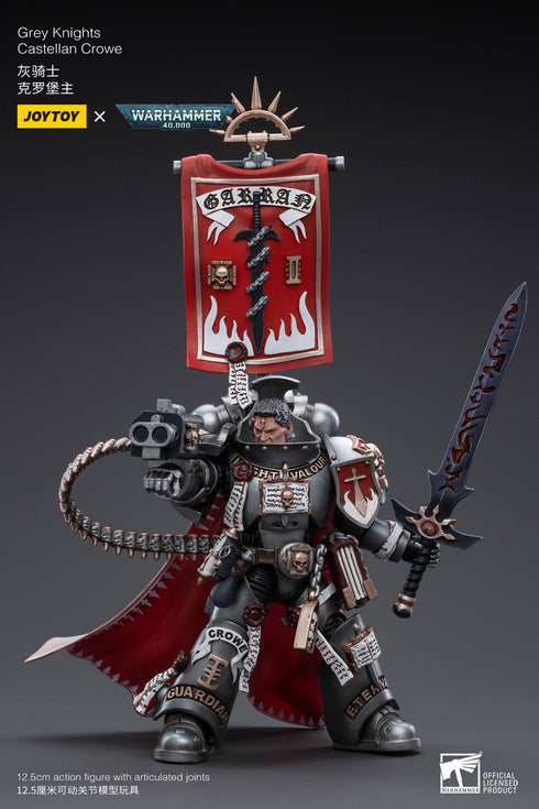 JOYTOY Warhammer 40K Grey Knights Castellan Crowe 1/18 Action Figure
