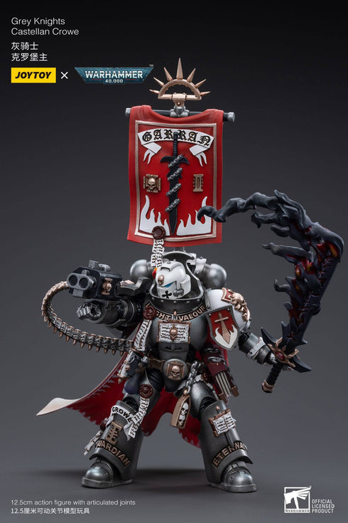 JOYTOY Warhammer 40K Grey Knights Castellan Crowe 1/18 Action Figure