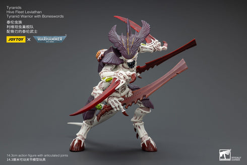 JOYTOY Warhammer 40K Tyranids Hive Fleet Leviathan Tyranid Warrior with Boneswords Action Figure