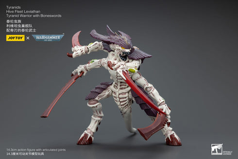 JOYTOY Warhammer 40K Tyranids Hive Fleet Leviathan Tyranid Warrior with Boneswords Action Figure