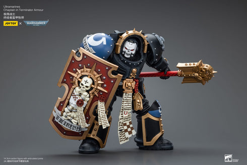 JOYTOY Warhammer 40K Ultramarines Chaplain in Terminator Armour 1/18 Action Figure