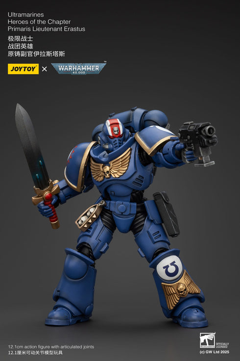 JOYTOY Warhammer 40K Ultramarines Heroes of the Chapter Primaris Lieutenant Erastus Action Figure