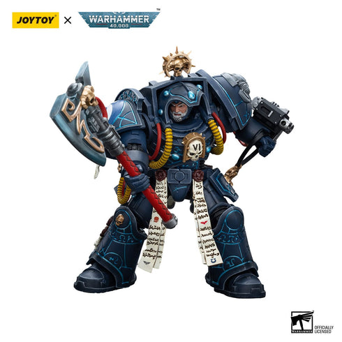 JOYTOY Ultramarines Librarian in Terminator Armour - Warhammer: 40K - 1/18 Scale Collectible Figure