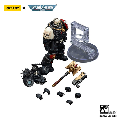 JOYTOY Warhammer 40,000 Combat Patrol Blood Angels Lemartes With Jump Pack Blood Crozius and Absolver Bolt Pistol Action Figure