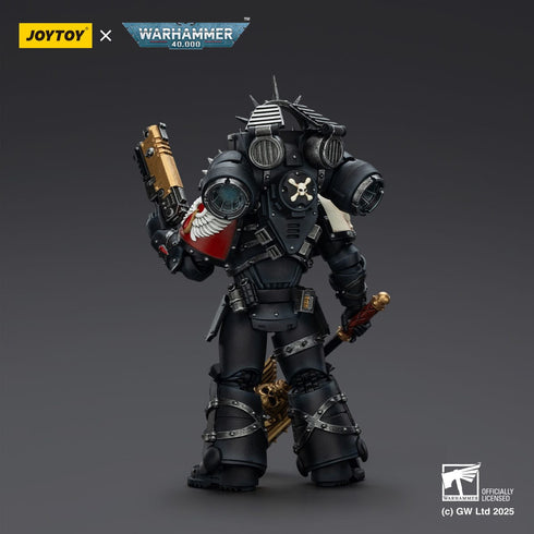 JOYTOY Warhammer 40,000 Combat Patrol Blood Angels Lemartes With Jump Pack Blood Crozius and Absolver Bolt Pistol Action Figure
