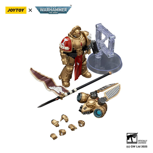 JOYTOY Warhammer 40,000 Combat Patrol Blood Angels Sanguinary Guard 3 with Angelus Boltgun and Encarmine Spear Action Figure