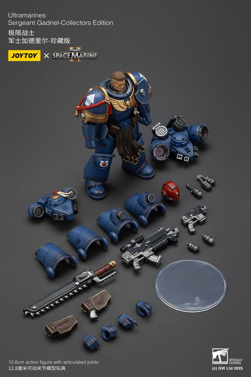 JOYTOY Warhammer 40,000: Space Marine 2 Ultramarines Sergeant Gadriel Action Figure