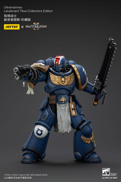 JOYTOY Warhammer 40,000: Space Marine 2 Lieutenant Titus Collectors Edition Action Figure
