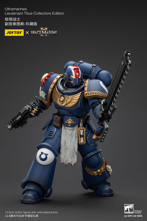 JOYTOY Warhammer 40,000: Space Marine 2 Lieutenant Titus Collectors Edition Action Figure