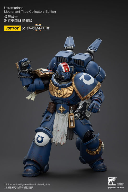 JOYTOY Warhammer 40,000: Space Marine 2 Lieutenant Titus Collectors Edition Action Figure