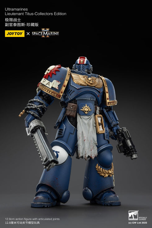 JOYTOY Warhammer 40,000: Space Marine 2 Lieutenant Titus Collectors Edition Action Figure