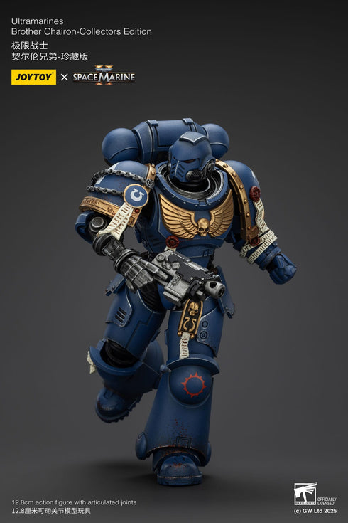 JOYTOY Warhammer 40,000: Space Marine 2 Ultramarines Brother Chairon Collectors Edition Action Figure