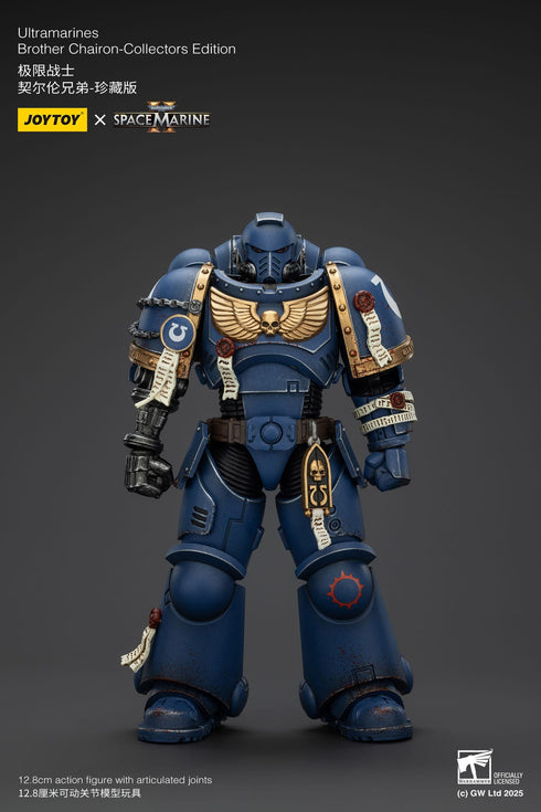 JOYTOY Warhammer 40,000: Space Marine 2 Ultramarines Brother Chairon Collectors Edition Action Figure