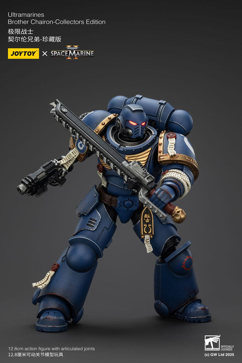 JOYTOY Warhammer 40,000: Space Marine 2 Ultramarines Brother Chairon Collectors Edition Action Figure