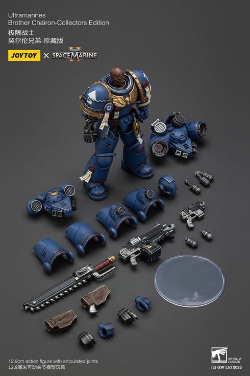 JOYTOY Warhammer 40,000: Space Marine 2 Ultramarines Brother Chairon Collectors Edition Action Figure