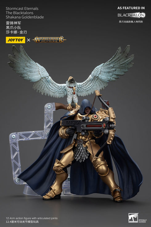 JOYTOY Warhammer Age of Sigmar Stormcast Eternals The Blacktalons Shakana Goldenblade Action Figure