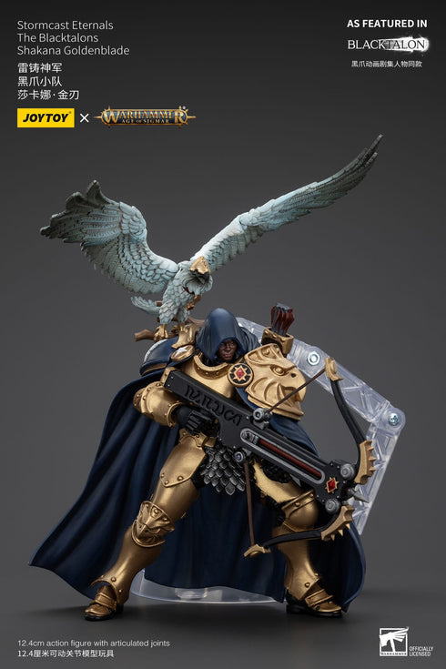 JOYTOY Warhammer Age of Sigmar Stormcast Eternals The Blacktalons Shakana Goldenblade Action Figure