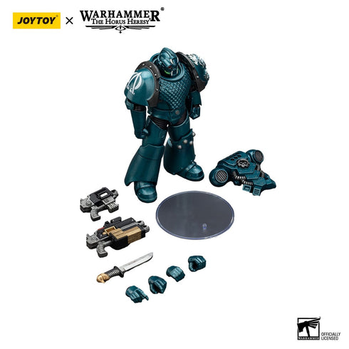 JOYTOY Warhammer The Horus Heresy Alpha Legion Head hunter With Banestrike Combi-Bolter And Power Dagger Action Figure