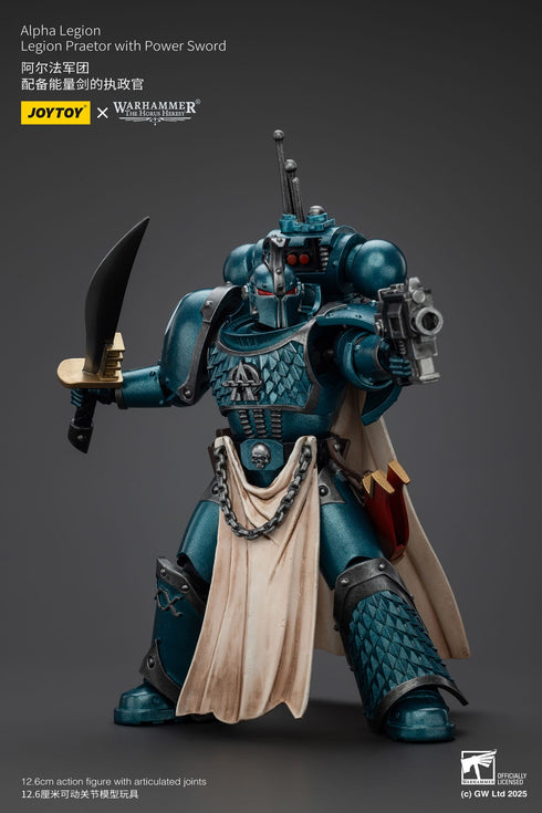 JOYTOY Warhammer The Horus Heresy Alpha Legion Praetor with Power Sword Action Figure