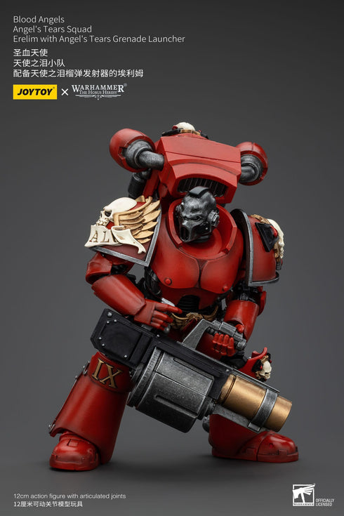 JOYTOY Warhammer The Horus Heresy Blood Angels Angel's Tears Squad Erelim with Angel's Tears Grenade Launcher 1/18 Action Figure
