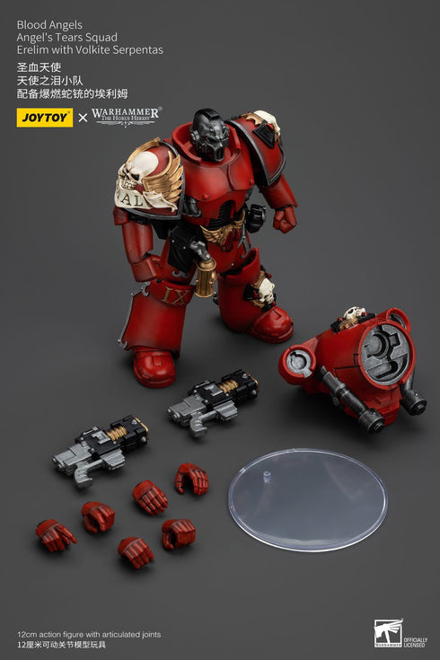 JOYTOY Warhammer The Horus Heresy Blood Angels Angel's Tears SquadErelim with Volkite Serpentas 1/18 Action Figure