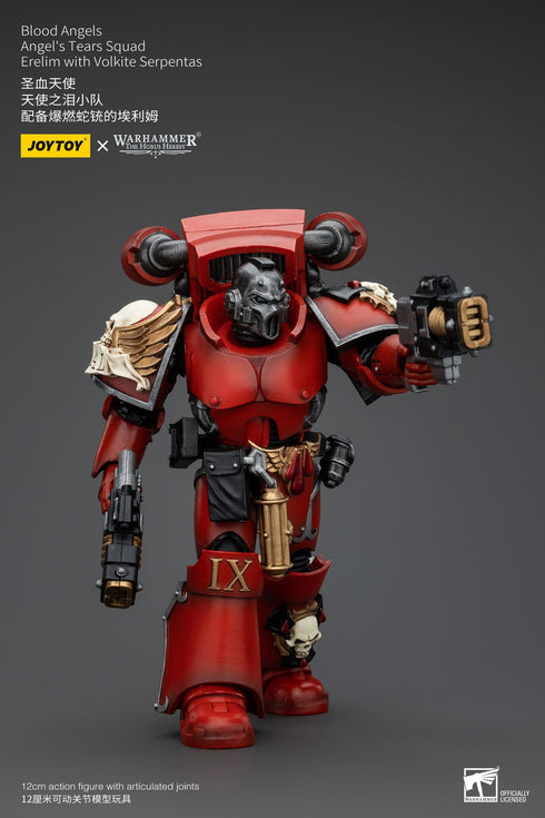 JOYTOY Warhammer The Horus Heresy Blood Angels Angel's Tears SquadErelim with Volkite Serpentas 1/18 Action Figure