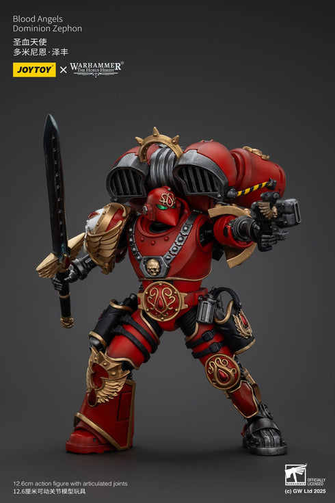 JOYTOY Warhammer The Horus Heresy Blood Angels Dominion Zephon Action Figure
