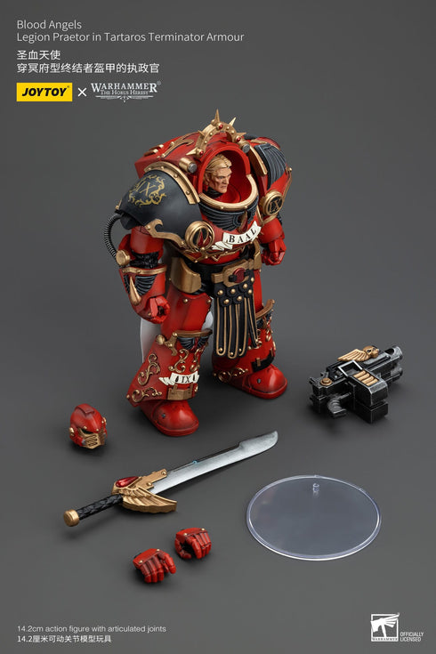 JOYTOY Warhammer The Horus Heresy Blood Angels Legion Praetor in Tartaros Terminator Armour 1/18 Action Figure