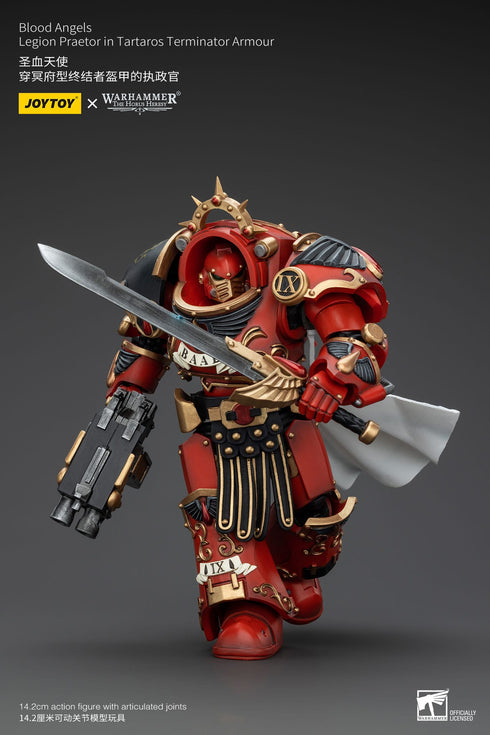 JOYTOY Warhammer The Horus Heresy Blood Angels Legion Praetor in Tartaros Terminator Armour 1/18 Action Figure