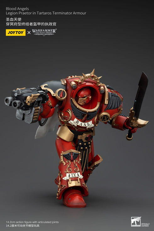 JOYTOY Warhammer The Horus Heresy Blood Angels Legion Praetor in Tartaros Terminator Armour 1/18 Action Figure