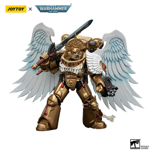 JOYTOY Warhammer The Horus Heresy Blood Angels Sanguinary Guard with Encarmine Sword 2 1/18 Action Figure
