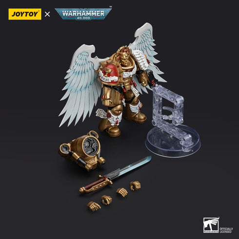 JOYTOY Warhammer The Horus Heresy Blood Angels Sanguinary Guard with Encarmine Sword 1 1/18 Action Figure