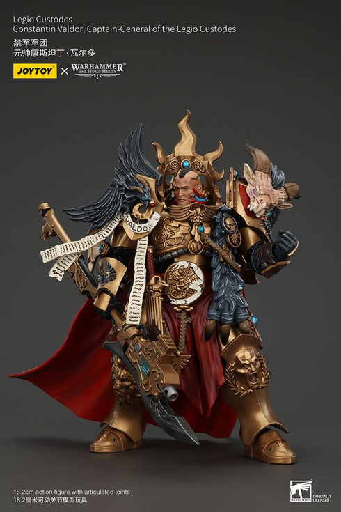 JOYTOY Warhammer The Horus Heresy Legio Custodes Constantin Valdor Captain-General of the Legio Custodes Action Figure