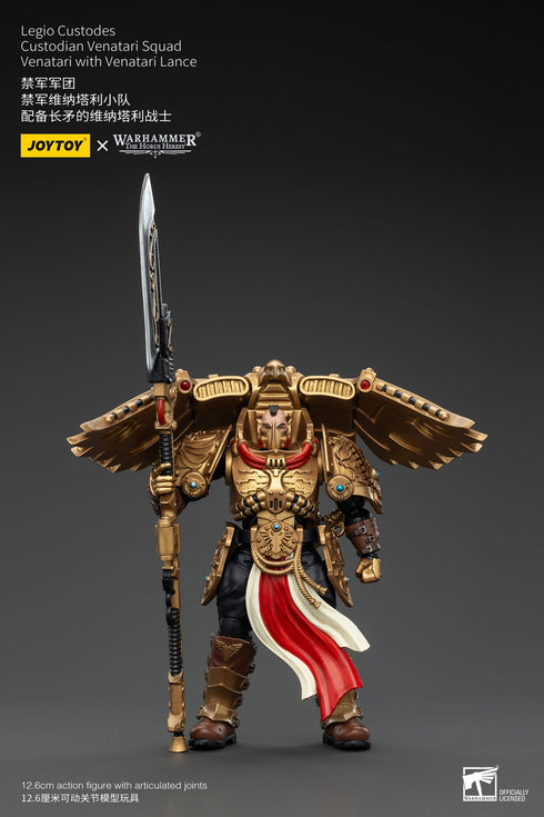 JOYTOY Warhammer The Horus Heresy Legio Custodes Custodian Venatari Squad Venatari with Venatari Lance 1/18 Action Figure