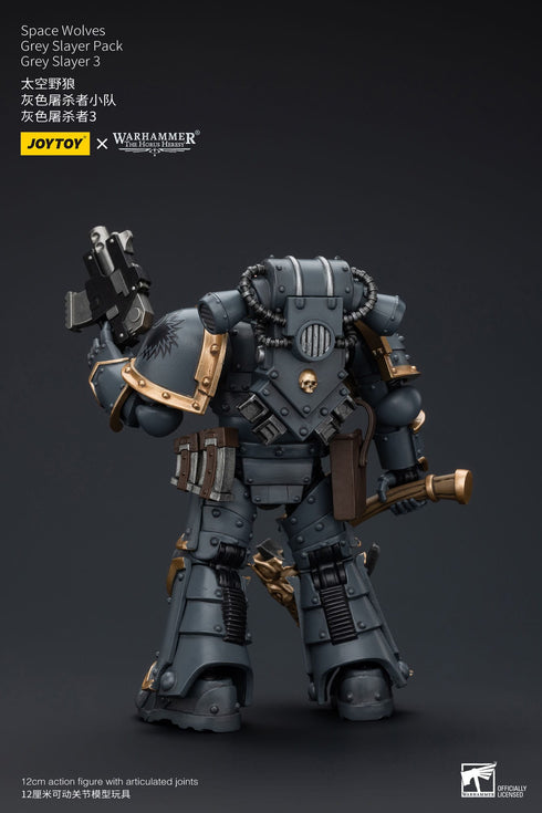 JOYTOY Space Wolves Grey Slayer Pack Grey Slayer 3 - Warhammer: The Horus Heresy - 1/18 Scale Collectible Figure