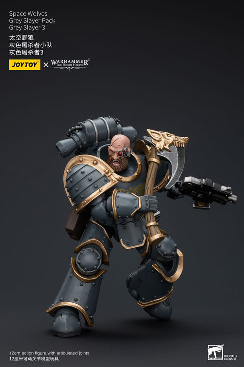 JOYTOY Space Wolves Grey Slayer Pack Grey Slayer 3 - Warhammer: The Horus Heresy - 1/18 Scale Collectible Figure