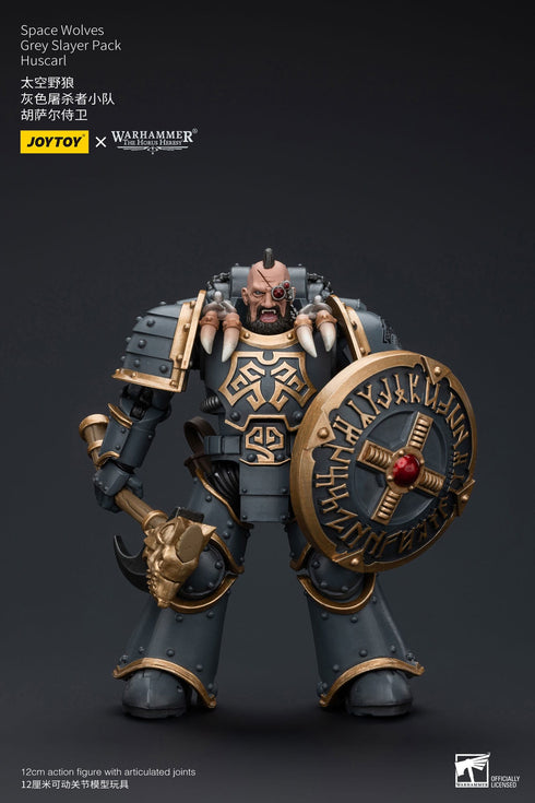 JOYTOY Space Wolves Grey Slayer Pack Huscarl - Warhammer: The Horus Heresy - 1/18 Scale Collectible Figure