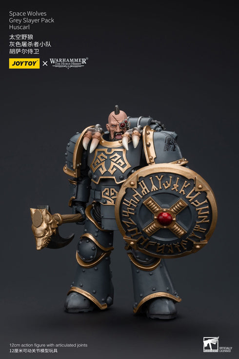 JOYTOY Space Wolves Grey Slayer Pack Huscarl - Warhammer: The Horus Heresy - 1/18 Scale Collectible Figure