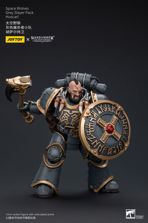 JOYTOY Space Wolves Grey Slayer Pack Huscarl - Warhammer: The Horus Heresy - 1/18 Scale Collectible Figure