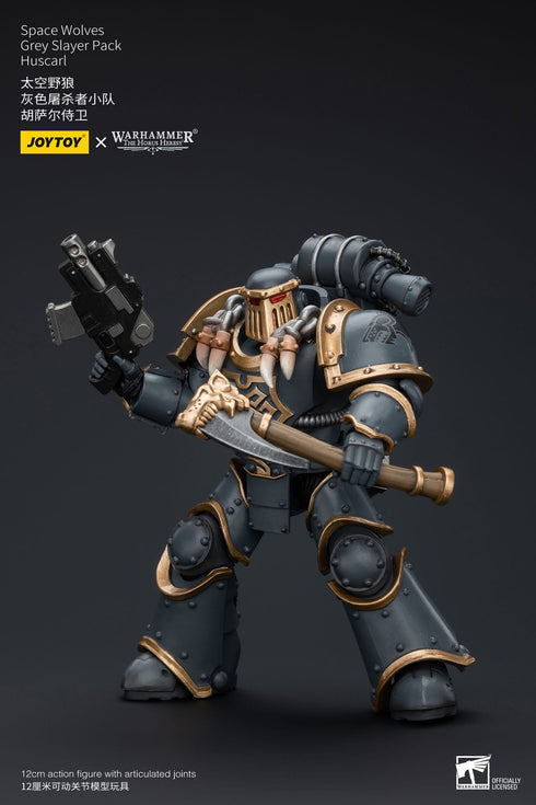 JOYTOY Space Wolves Grey Slayer Pack Huscarl - Warhammer: The Horus Heresy - 1/18 Scale Collectible Figure