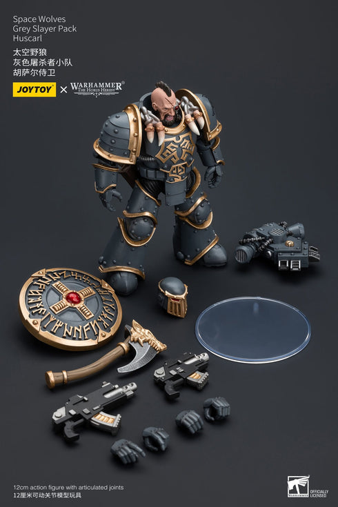 JOYTOY Space Wolves Grey Slayer Pack Huscarl - Warhammer: The Horus Heresy - 1/18 Scale Collectible Figure