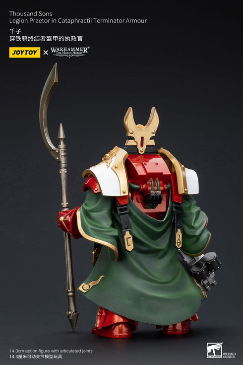 JOYTOY Warhammer The Horus Heresy Thousand sons Legion Praetor in Cataphractii Terminator Armour 1/18 Action Figure