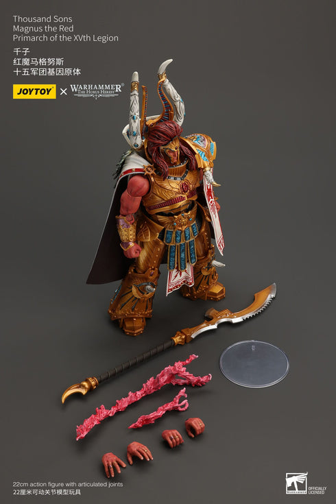 JOYTOY Thousand sons Magnus the Red Primarch of the XVth Legion - Warhammer: The Horus Heresy - 1/18 Scale Collectible Figure