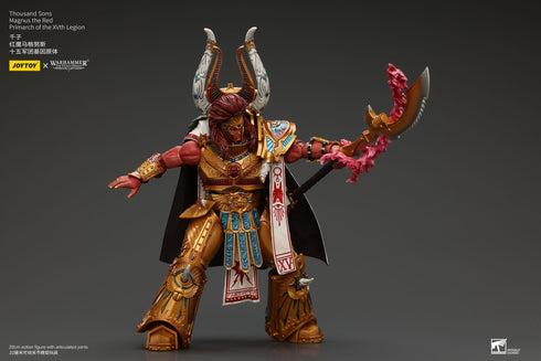 JOYTOY Thousand sons Magnus the Red Primarch of the XVth Legion - Warhammer: The Horus Heresy - 1/18 Scale Collectible Figure