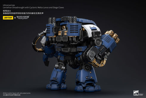 JOYTOY Warhammer The Horus Heresy Ultramarines Leviathan Dreadnought with Cyclonic Melta Lance And Siege Claws 1/18 Action Figure